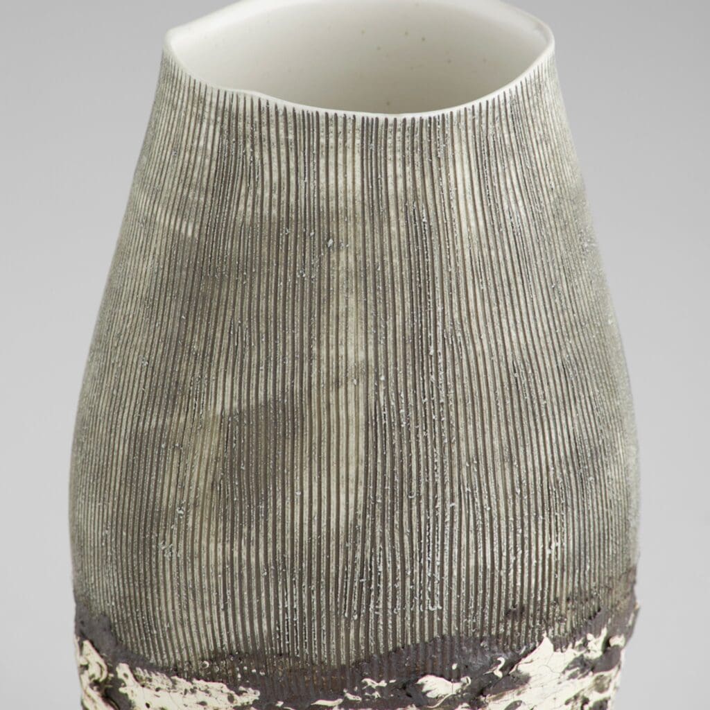 Cyan Design 11411 Calypso Vase - Off White - Brown - Small