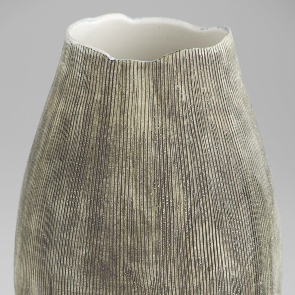 Cyan Design 11412 Calypso Vase - Off White - Brown - Medium