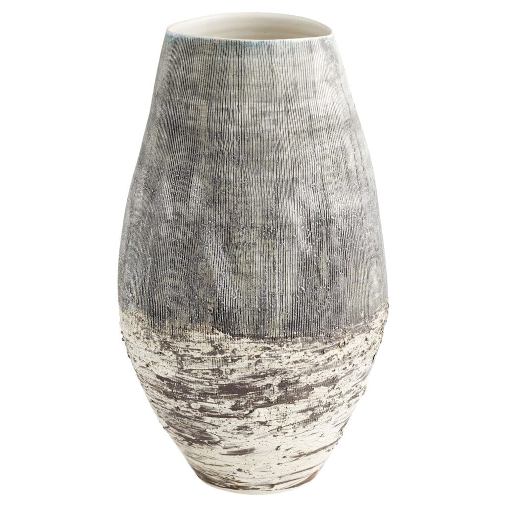 Cyan Design 11413 Calypso Vase - Off White - Brown - Large