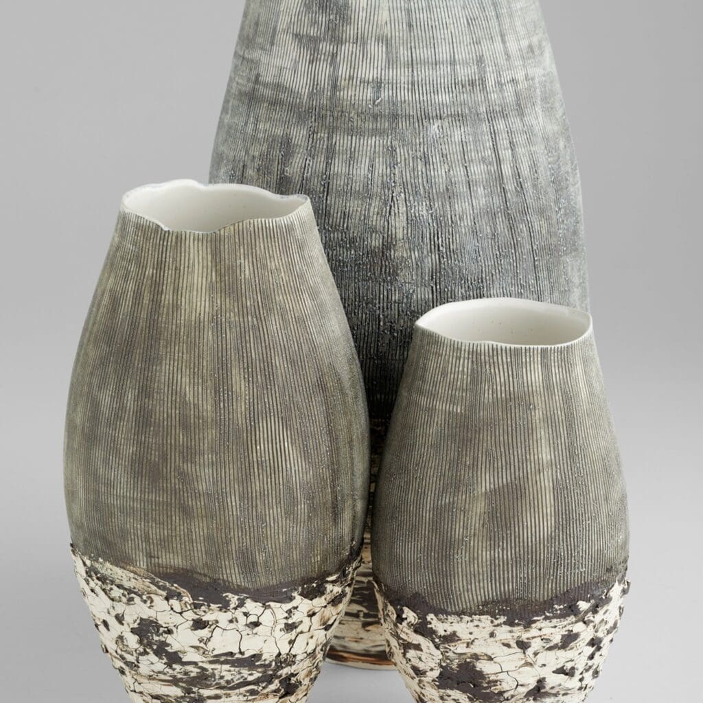 Cyan Design 11413 Calypso Vase - Off White - Brown - Large