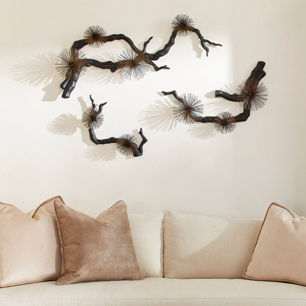 Cyan Design 11435 Ichiyo Wall Decor - Black - Gold Accents - Medium