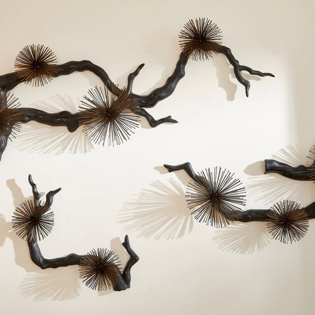 Cyan Design 11435 Ichiyo Wall Decor - Black - Gold Accents - Medium