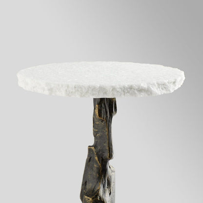 Cyan Design 11442 Amida Side Table - Bronze - White