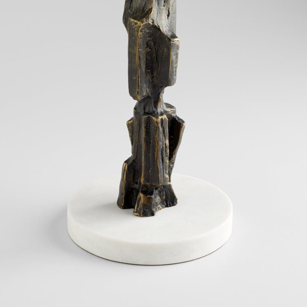 Cyan Design 11442 Amida Side Table - Bronze - White