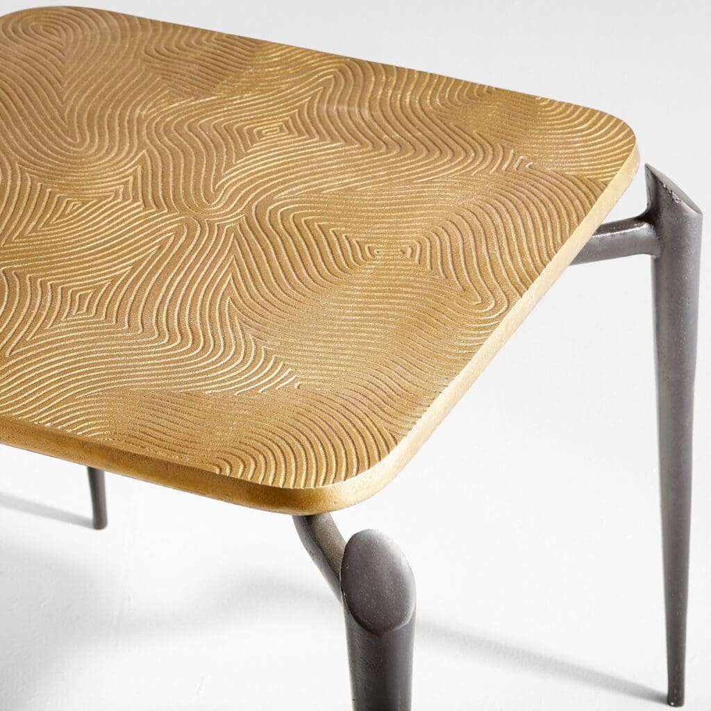 Cyan Design 11445 Tarsal Side Table - Black - Gold