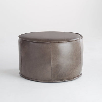 Cyan Design 11448 Lusso - Round Pouf - Grey