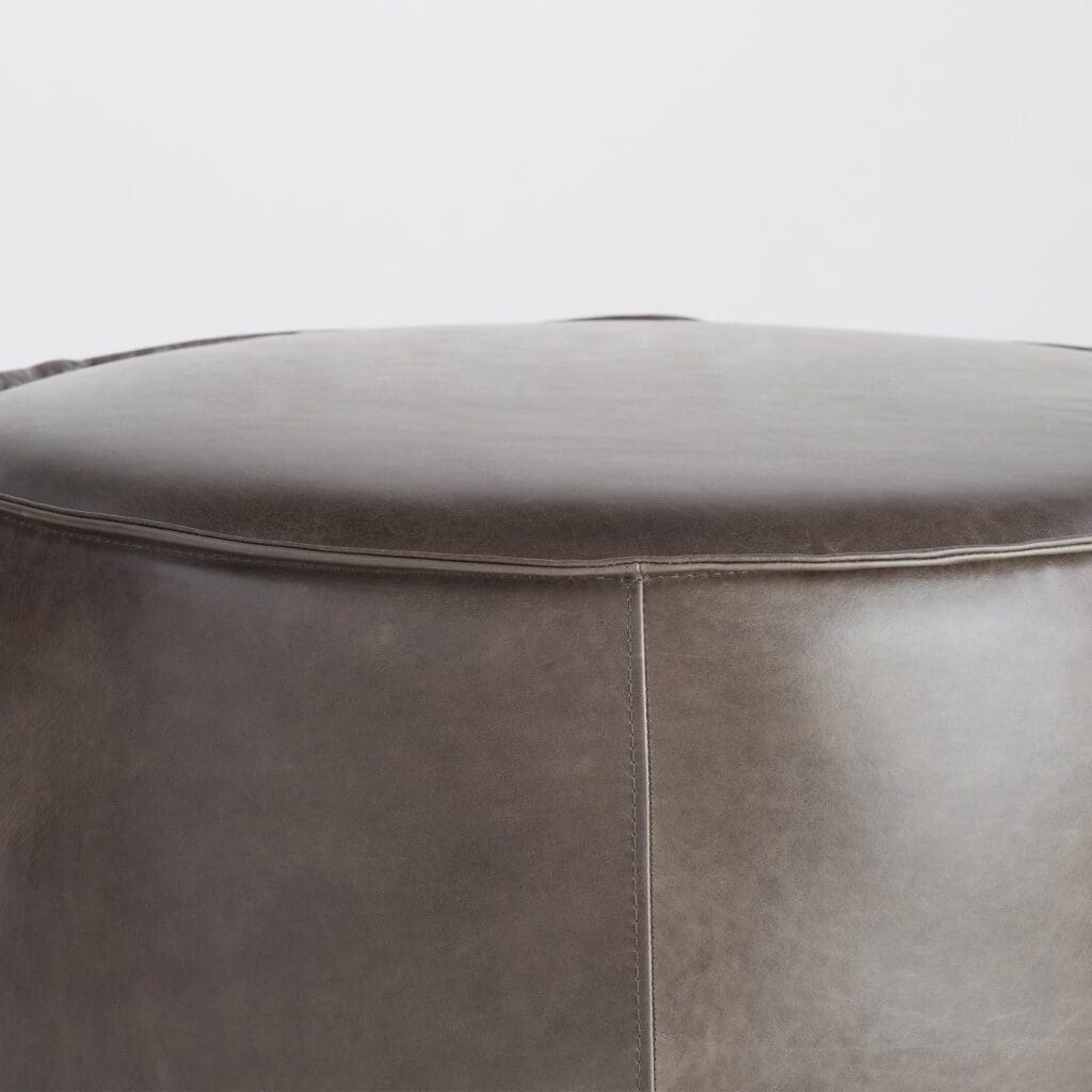 Cyan Design 11448 Lusso - Round Pouf - Grey