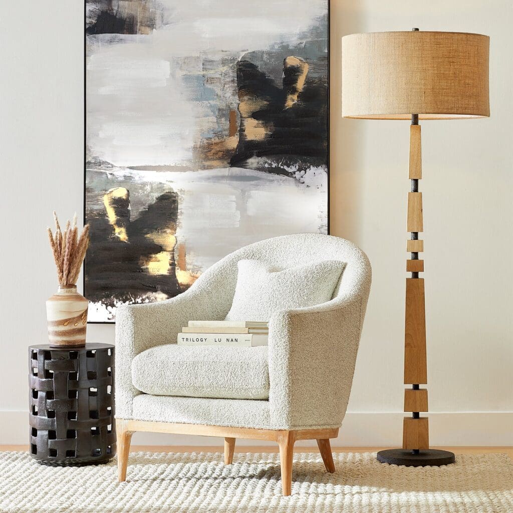 Cyan Design 11454 Adonis Floor Lamp - Tan And Black