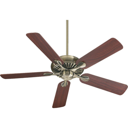 Quorum Pinnacle 91525-4 Ceiling Fan - Antique Brass