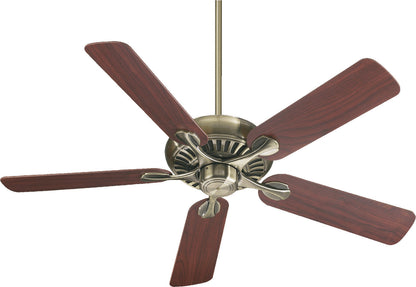 Quorum Pinnacle 91525-4 Ceiling Fan - Antique Brass