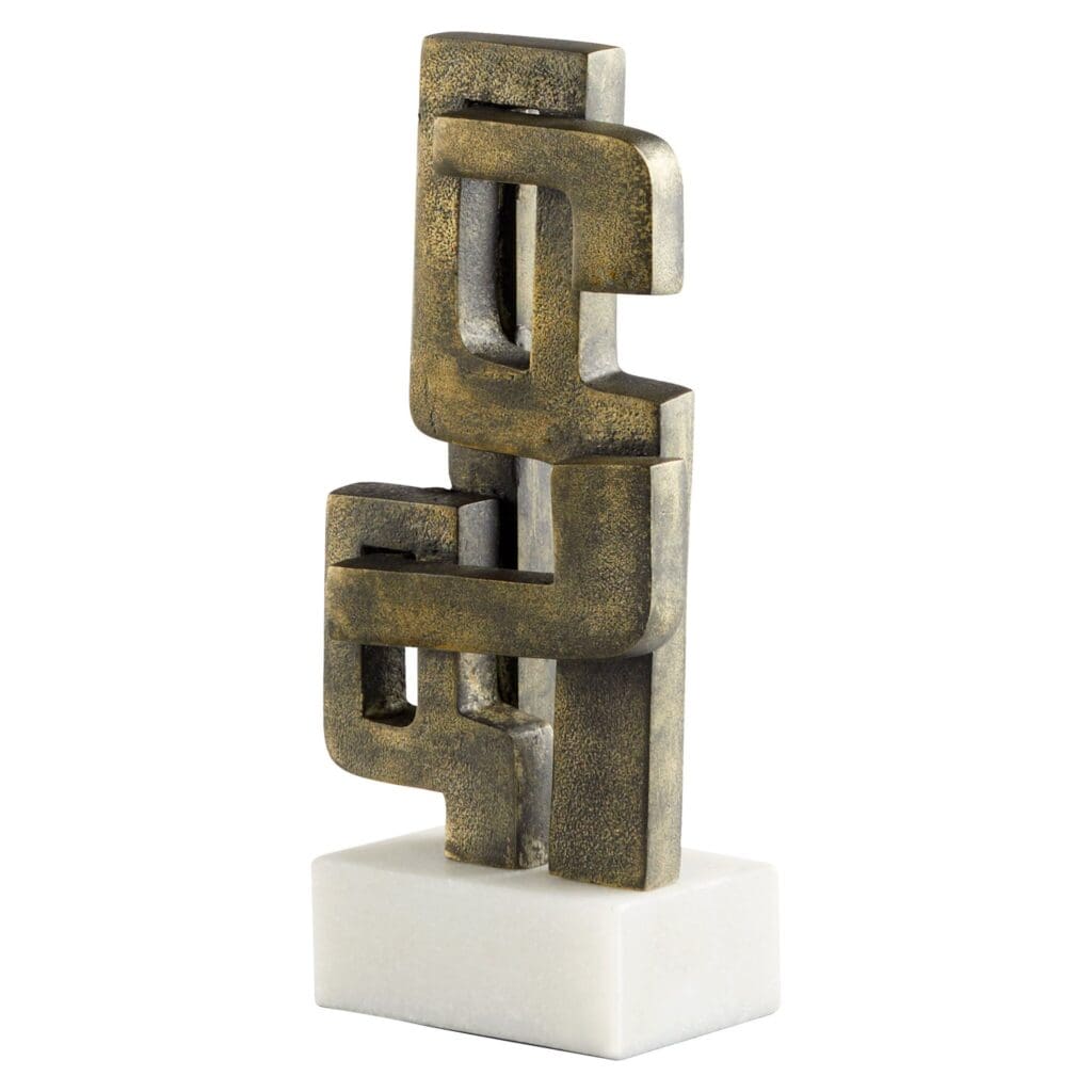 Cyan Design 11504 Segovia Sculpture - Wht - Bz - Black and White