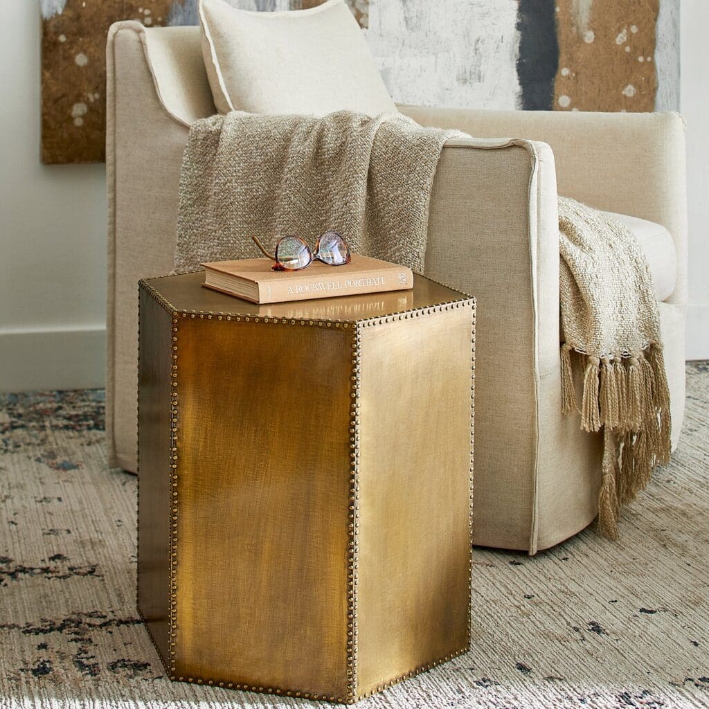 Cyan Design 11509 Korio Accent Table - Brass - Brass