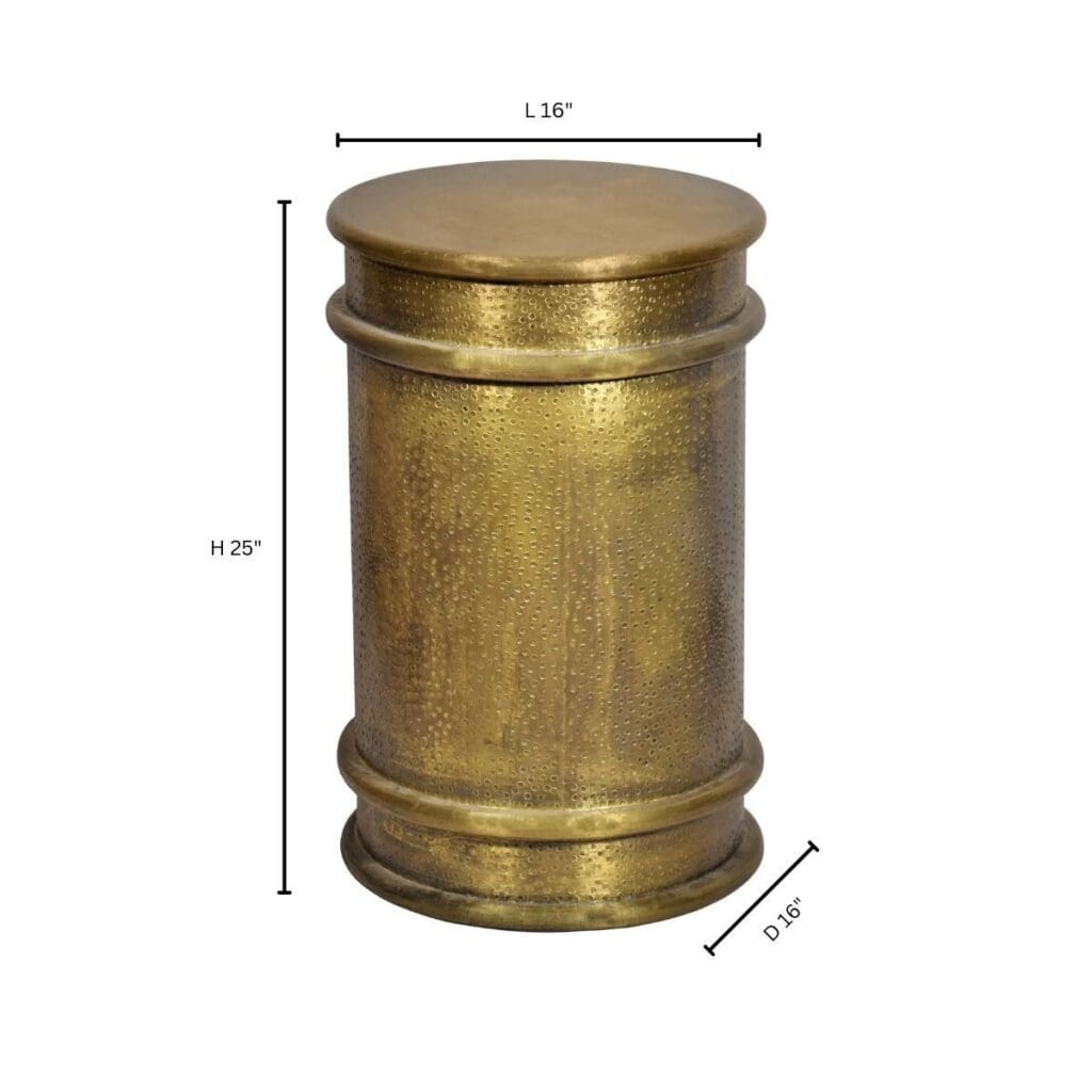 Cyan Design 11510 Gavel Accent Table - Brass - Brass