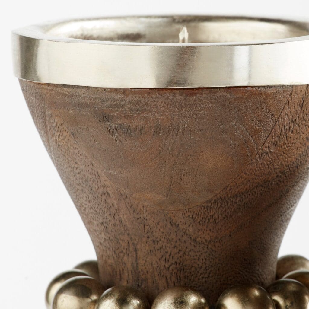 Cyan Design 11512 Parvati Cndlehdr - Antique Silver - Medium