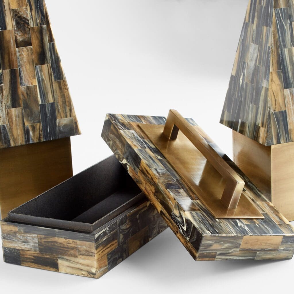 Cyan Design 11534 Cairo Box - Iron And Antique Brass