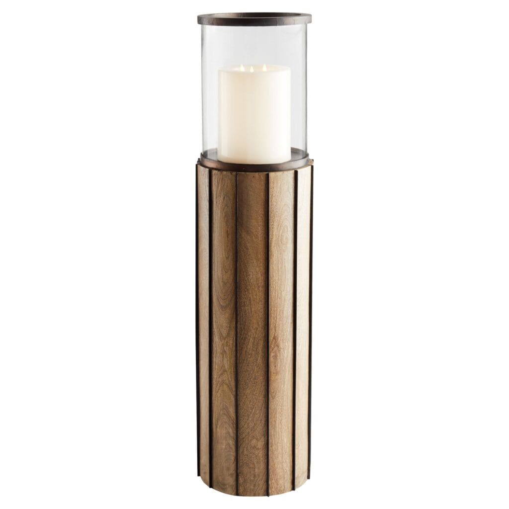Cyan Design 11540 Reed Floor Hurricane - Bronze - Medium