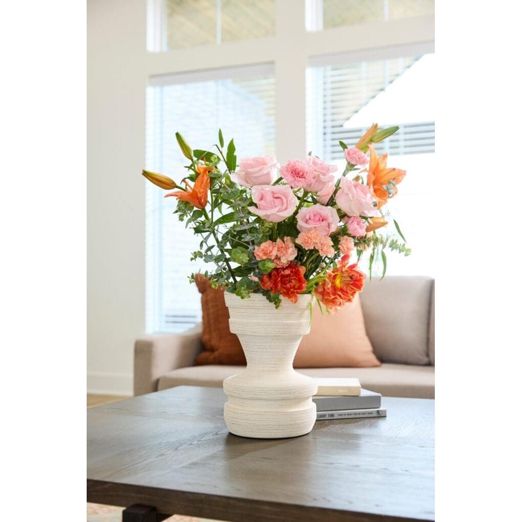 Cyan Design 11559 Taras Vase - White - Small