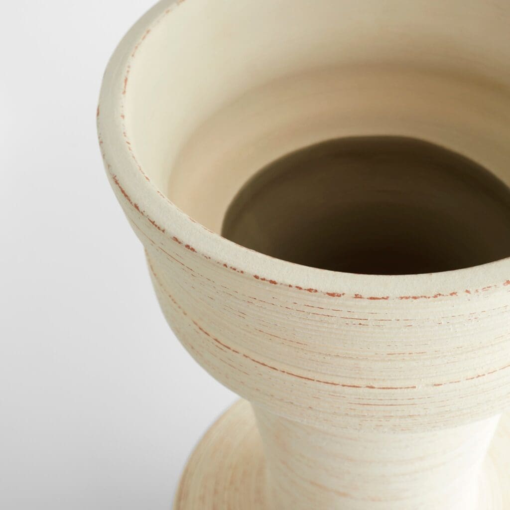 Cyan Design 11560 Taras Vase - White - Medium
