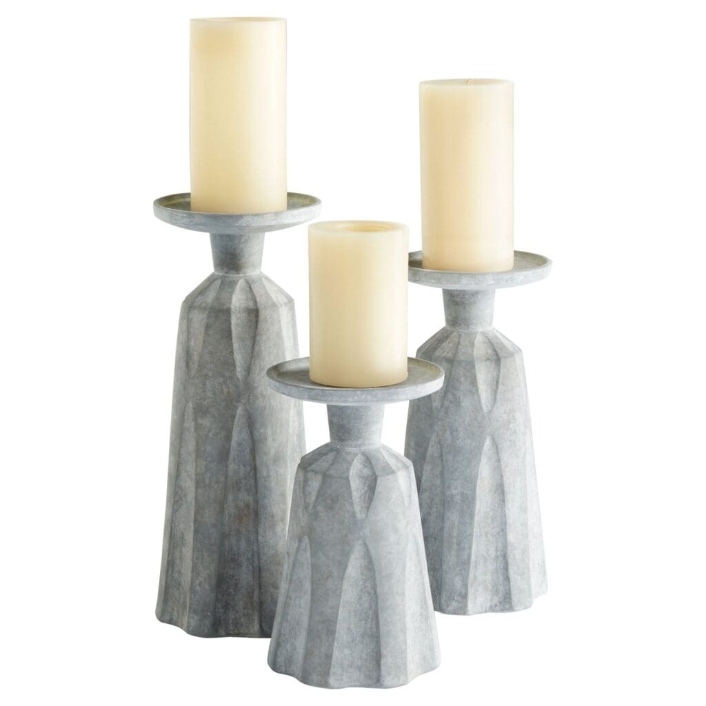 Cyan Design 11562 Attalus Candle Holder - Grey - Small