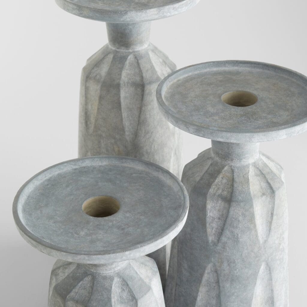 Cyan Design 11563 Attalus Candle Holder - Grey - Medium