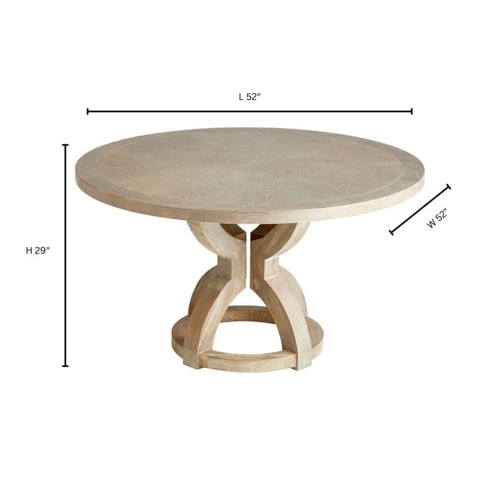 Cyan Design 11570 Zeno Dining Table - Washed Oak