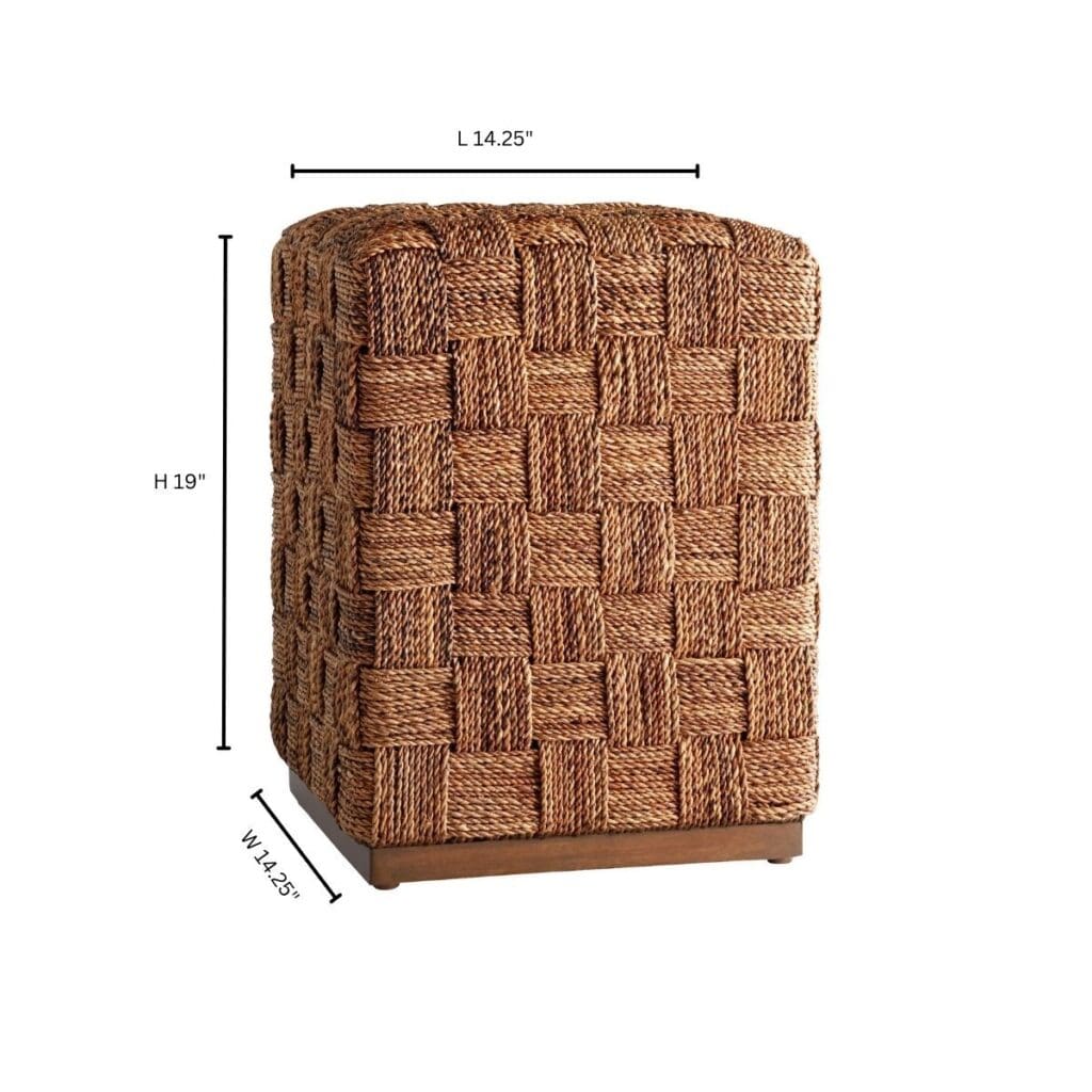 Cyan Design 11590 Milos Ottoman - Brown