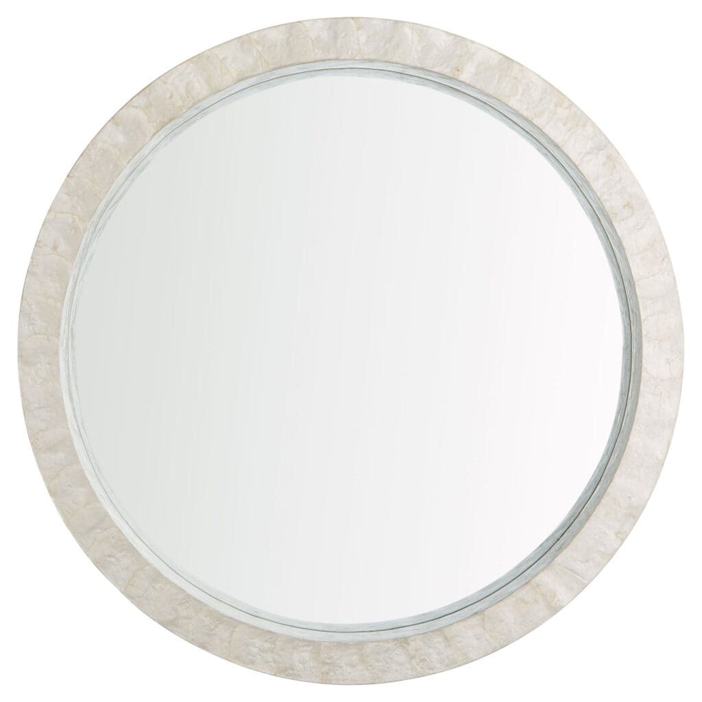 Cyan Design 11591 Triton Round Mirror - White - Small