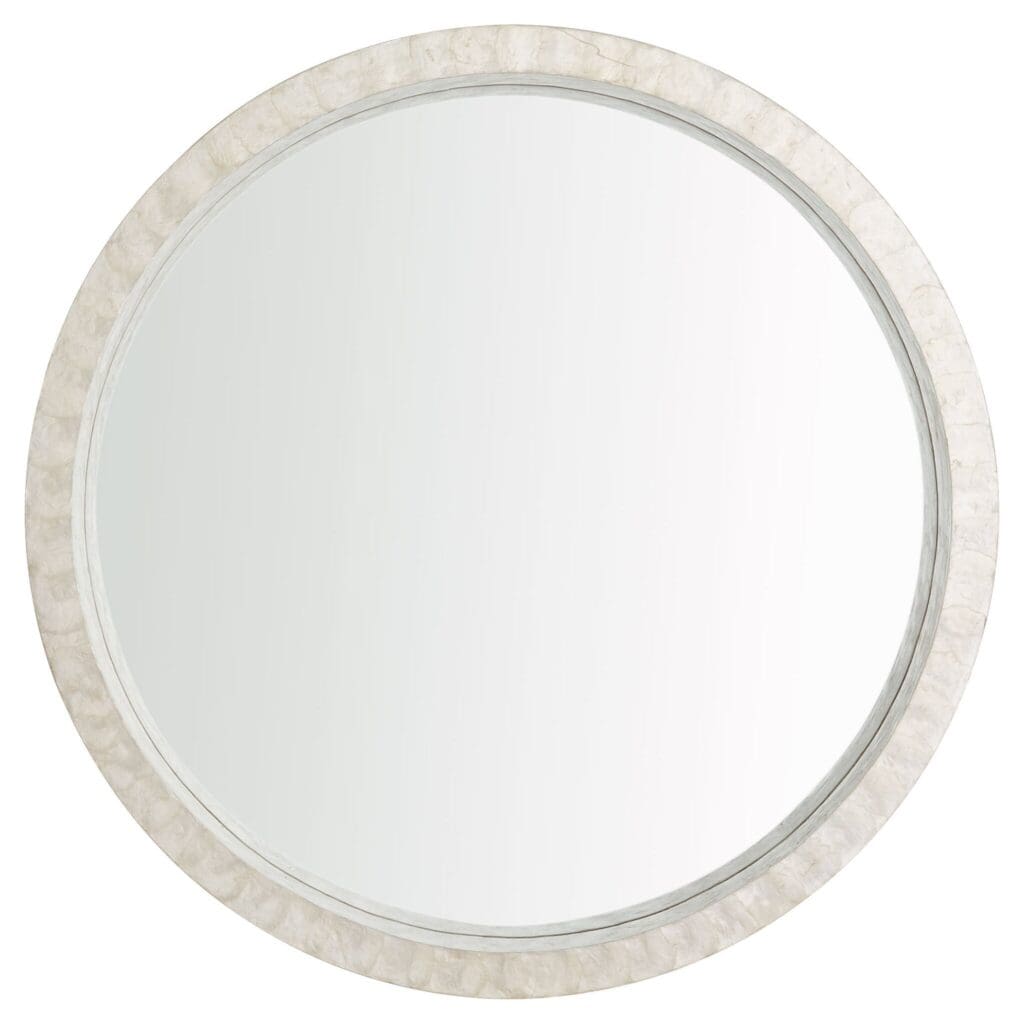 Cyan Design 11592 Triton Round Mirror - White - Large