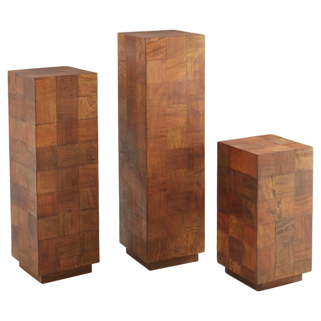 Cyan Design 11608 Halma Pedestal - Oak - Large