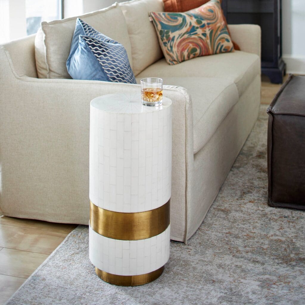 Cyan Design 11645 Monoco Side Table - Faux Bone