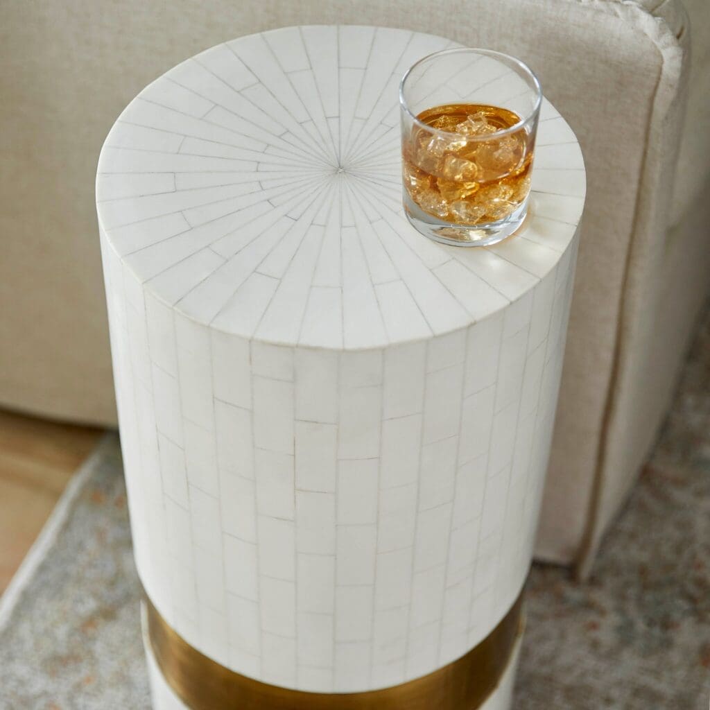 Cyan Design 11645 Monoco Side Table - Faux Bone