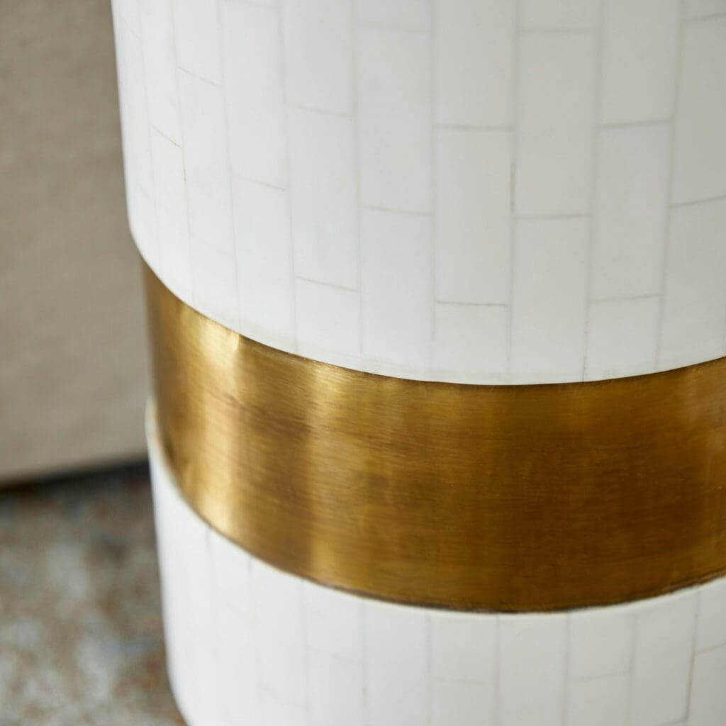 Cyan Design 11645 Monoco Side Table - Faux Bone