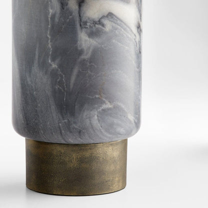 Cyan Design 11648 Roma Vase - Antique Brass And Grey Marble