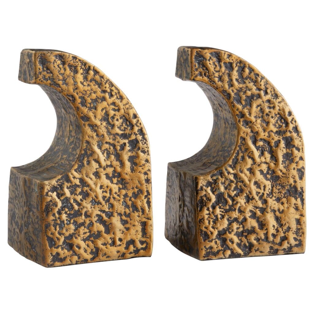 Cyan Design 11654 Apostrophe Bookends - Antique Brass