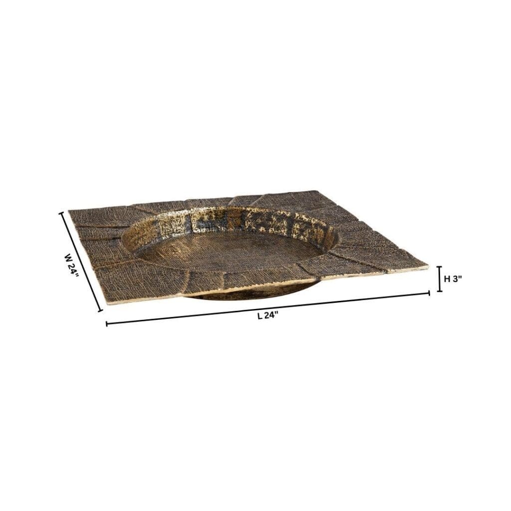 Cyan Design 11655 Baxter Tray - Antique Brass - Large
