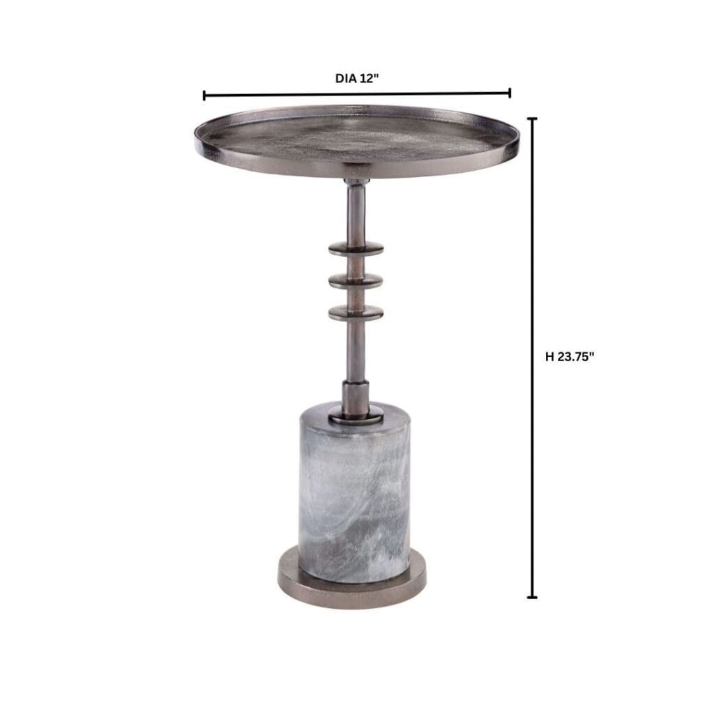 Cyan Design 11660 Jetson Accent Table - Blackened Nickel