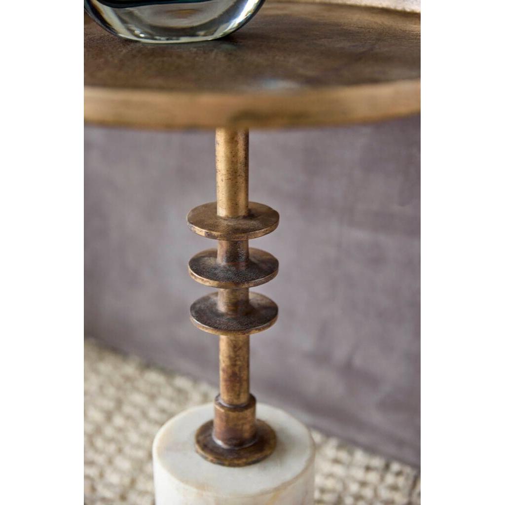 Cyan Design 11661 Jetson Accent Table - Antique Brass
