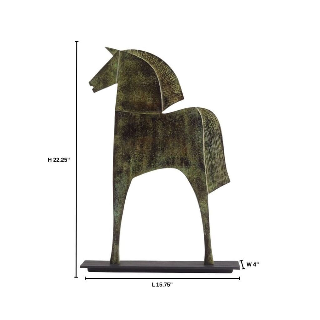 Cyan Design 11668 Etruscan Steed - Verdigris - Large