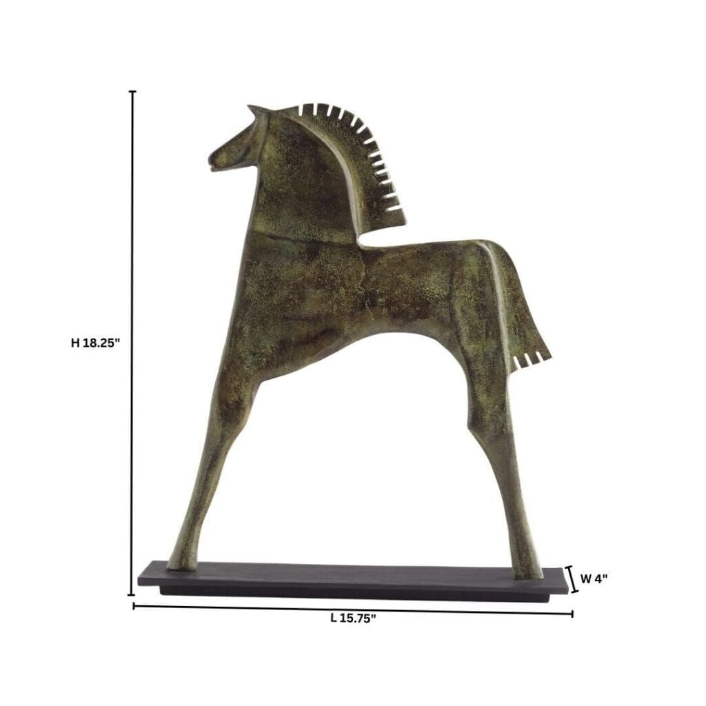 Cyan Design 11669 Etruscan Steed - Verdigris - Small