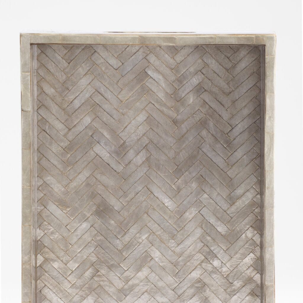 Cyan Design 11682 Triton Rectangle Tray - Smoke - Small