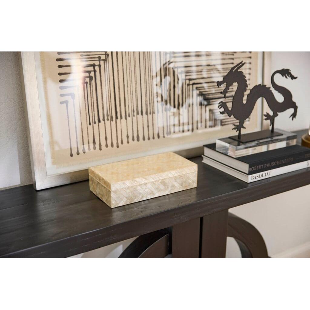 Cyan Design 11684 Triton Rectangle Box - Pearl - Small