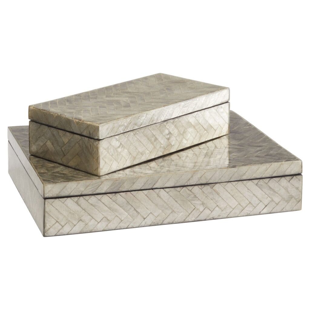 Cyan Design 11685 Triton Rectangle Box - Smoke - Large