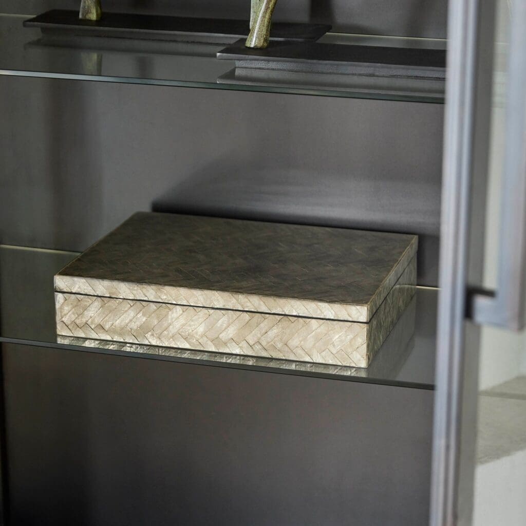 Cyan Design 11686 Triton Rectangle Box - Smoke - Small