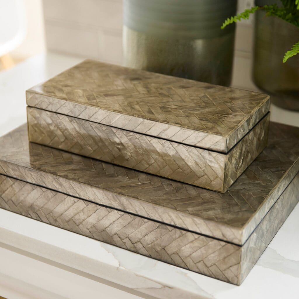 Cyan Design 11686 Triton Rectangle Box - Smoke - Small