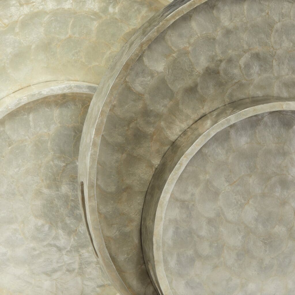 Cyan Design 11690 Triton Round Tray - Smoke - Small