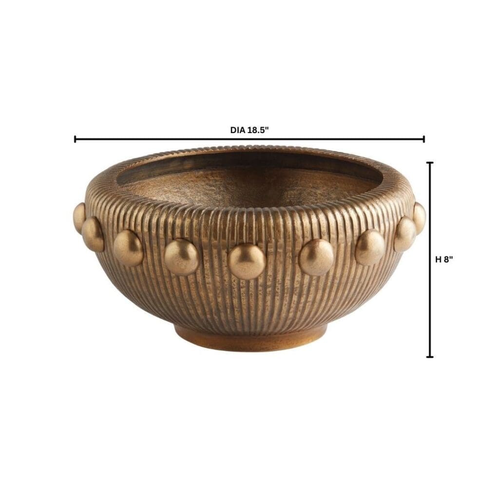 Cyan Design 11697 Batten Bowl - Ant Brass