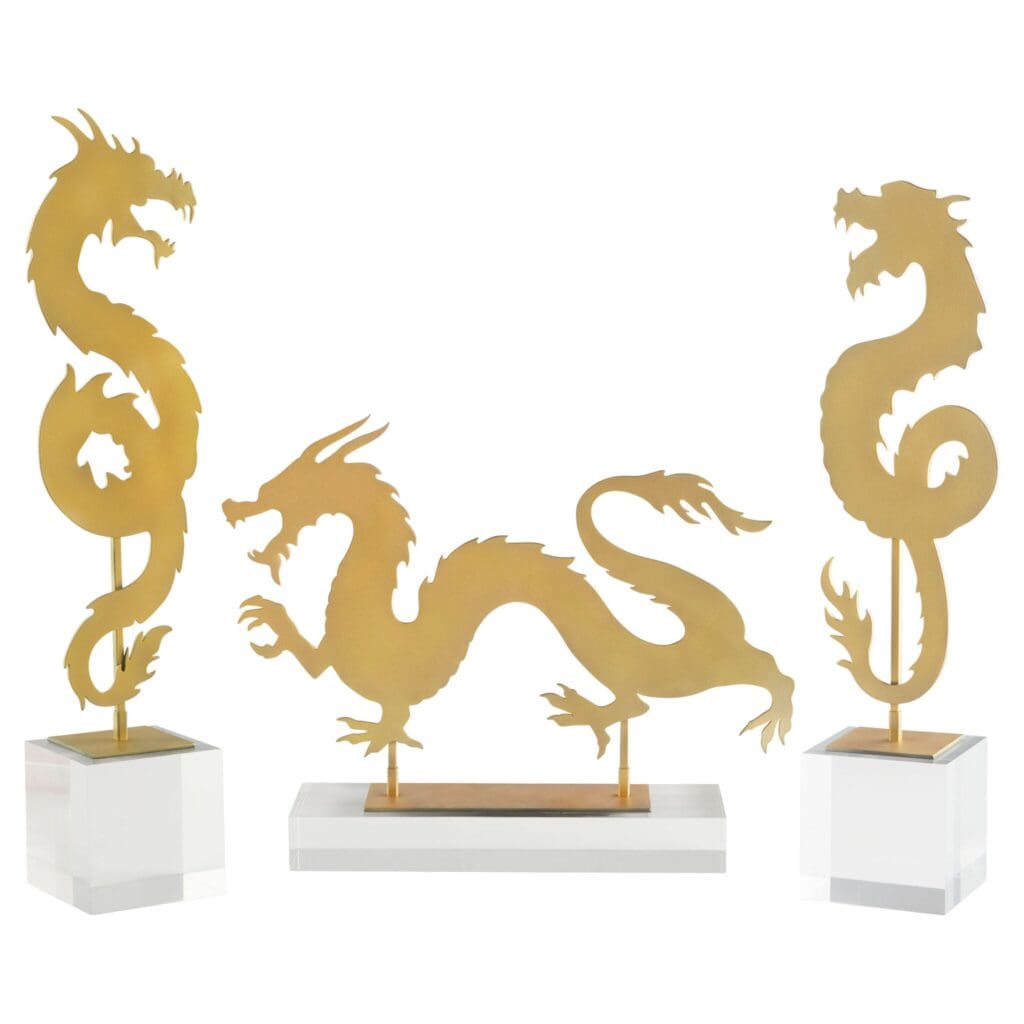 Cyan Design 11701 Haku Dragon - Gold - Tall