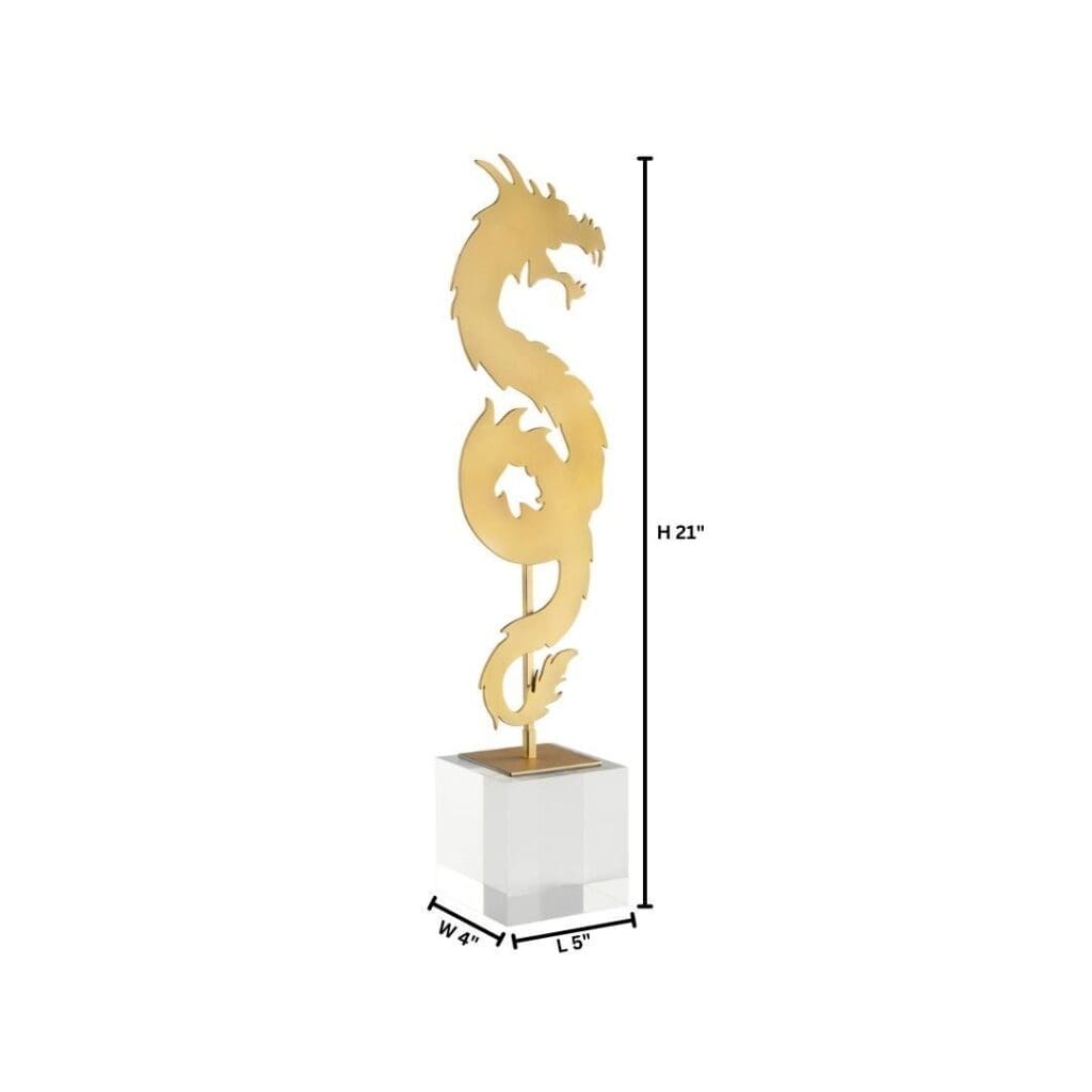 Cyan Design 11701 Haku Dragon - Gold - Tall