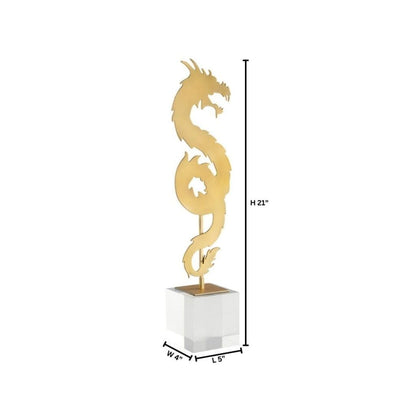 Cyan Design 11701 Haku Dragon - Gold - Tall