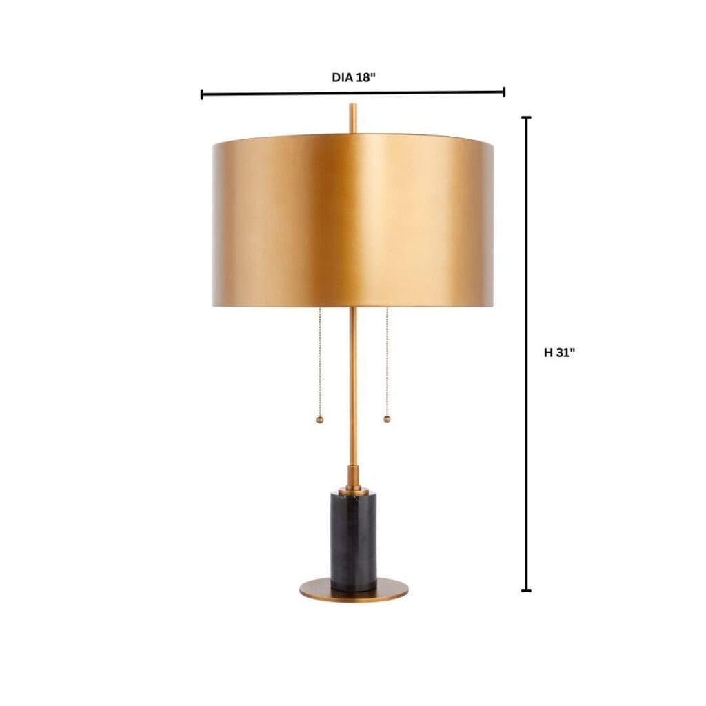 Cyan Design 11711 McArthur Table Lamp - Black And Brass